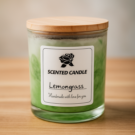 Lemongrass Essential Oil Soy Wax Candle – 10 oz